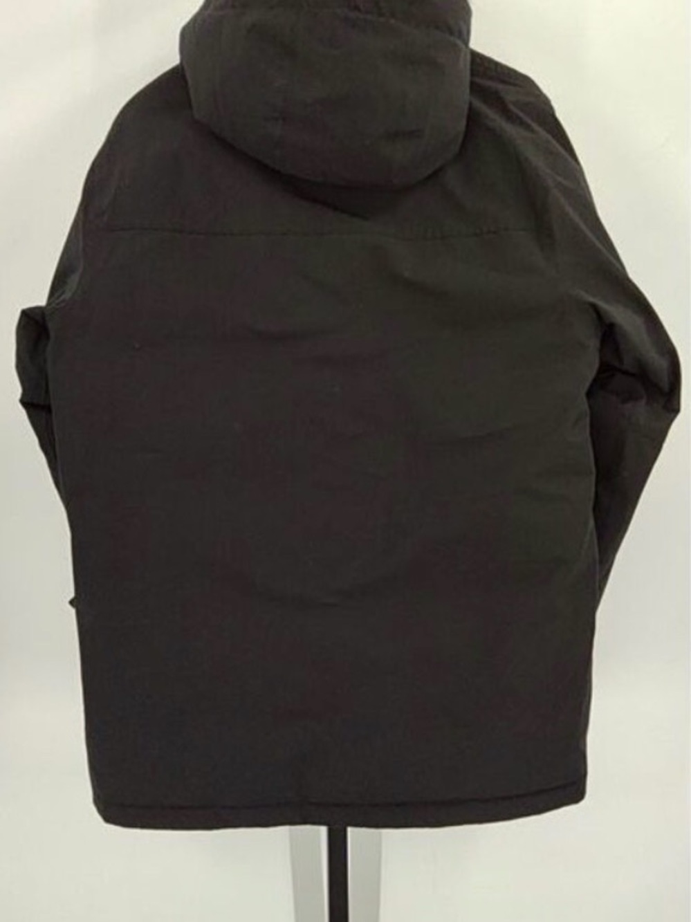 Quince Women’s Black Parka Jacket with Faux Fur Hood - Picture 3 of 3
